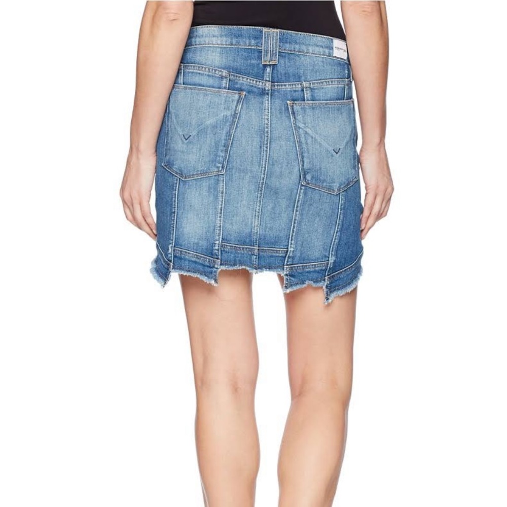 - - Hudson patchwork denim skirt